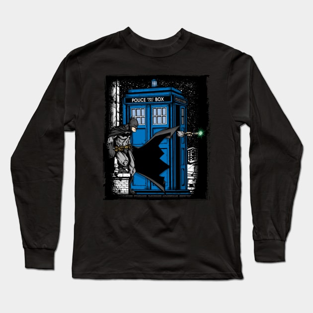 The Bat's Blue Box Long Sleeve T-Shirt by fmm3